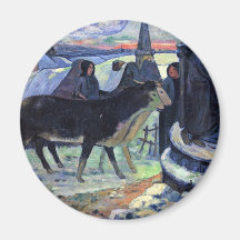 Por Paul Gauguin (la mejor calidad) Imán Para Frigorifico