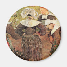 Por Paul Gauguin (la mejor calidad) Imanes