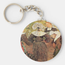 Por Paul Gauguin (la mejor calidad) Llavero Personalizado