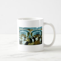 Porción de comedor principal, café de Bismarck. Fr Tazas De Café