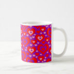 Porciones de corazones tazas de café