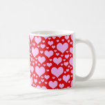 Porciones de corazones tazas de café