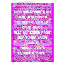 Porque Jesucristo vive Tarjeton