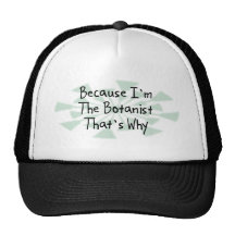 Porque soy el botánico gorros bordados