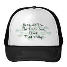 Porque soy el buceador del mar profundo gorros bordados