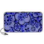 Portable azul del zafiro abstracto retro de las fl altavoces