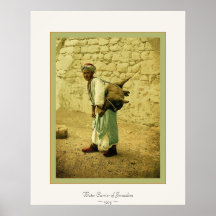 Portador de agua del ~ 1905. de Jerusalén Poster