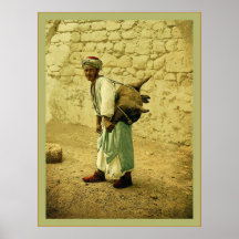 Portador de agua del ~ 1905. de Jerusalén Posters