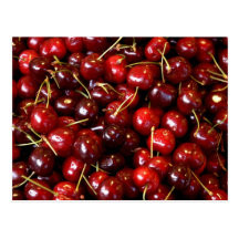 portcard de la cereza muy dulce tarjetas postales