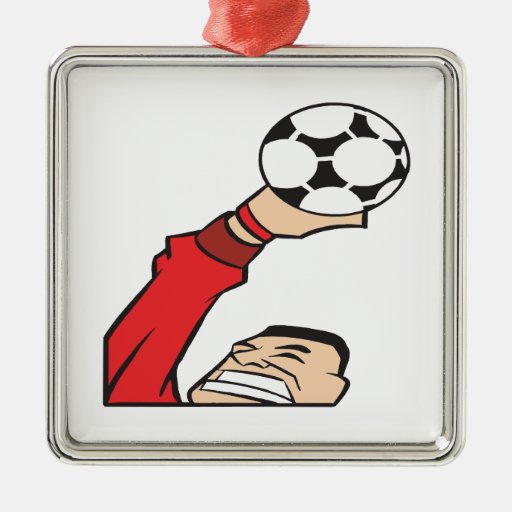 Portero del fútbol adorno de navidad