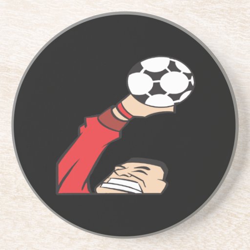 Portero del fútbol posavasos para bebidas
