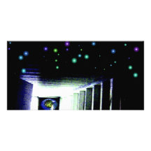 Pórtico de la galaxia del misterio con Sun distant Tarjetas Fotográficas