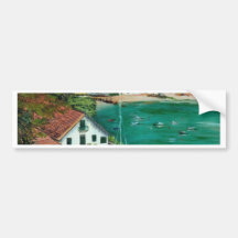 Portinho DA Arrábida - óleo - 35x50 Etiqueta De Parachoque