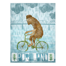 Portland Bigfoot Tarjetas Postales