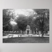 Portland, Maine Lincoln Park circa 1890 Poster