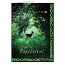Portugués: ¡Parabéns Pai! Tarjeta