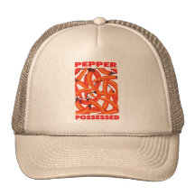 Poseído con pimientas gorro de camionero