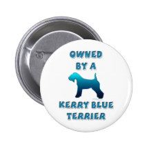 Poseído por un azul de Kerry Terrier Pin