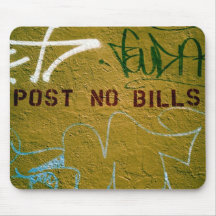 Post no bills mousemat muismat