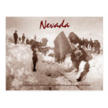 Postal 1889 de la ruina del tren de Nevada