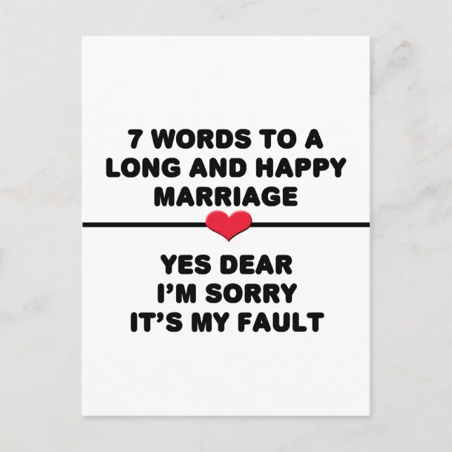 Postal Palabras Para Un Matrimonio Largo Y Feliz Zazzle Es