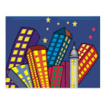 Postal abstracta de la ciudad