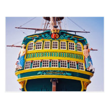 Postal alta de la nave de Amsterdam