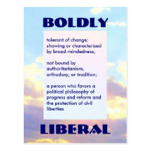 Postal AUDAZMENTE LIBERAL