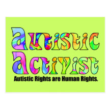 Postal autística del activista (color)