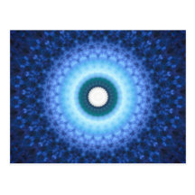 Postal azul hermosa del remolino de Starburst del 