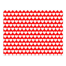 Postal blanca de los corazones