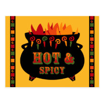 Postal caliente y picante de la receta
