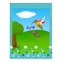 Postal cherokee del colibrí