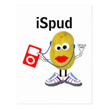 postal chistosa de la parodia del "iSpud"