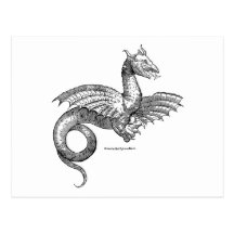 Postal coa alas del dragón