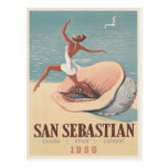 Postal con la impresión de la publicidad de San Se