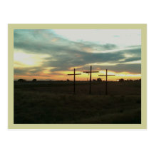 Postal cruzada de la puesta del sol 3