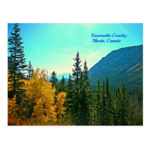 Postal de Alberta Canadá del país de Kananaskis