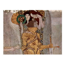Postal de Beethovenfries del ~ de Gustavo Klimt
