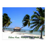 Postal de Caye Belice del Ambergris de la casa de 