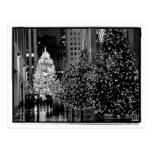 Postal de centro del árbol de navidad de Rockefell