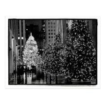 Postal de centro del árbol de navidad de Rockefell