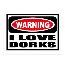 Postal de cuidado de los DORKS del AMOR de I