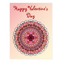 Postal de encaje del el día de San Valentín