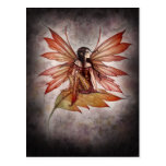 Postal de hadas del arte del otoño gótico por Moll