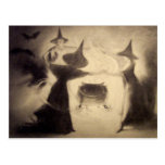 Postal de Halloween del vintage