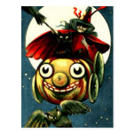 Postal de Halloween del vintage