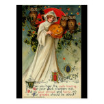 Postal de Halloween del vintage