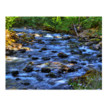Postal de HDR del río de Cispus