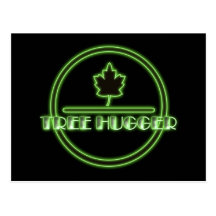 Postal de Hugger del árbol